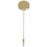 Avenue Lighting Main St. 1Lt 108" Studded Glass Pendant, Brass