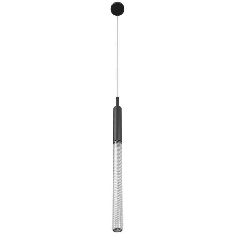 Avenue Lighting Main St. 1Lt 108" Studded Glass Pendant, Black