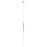 Avenue Lighting Main St. 1Lt 108" Frosted Glass Pendant, Brass