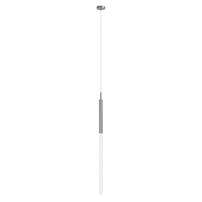 Avenue Lighting Main St. 1Lt 108" Frosted Glass Pendant, Nickel - HF2020-FR-PN