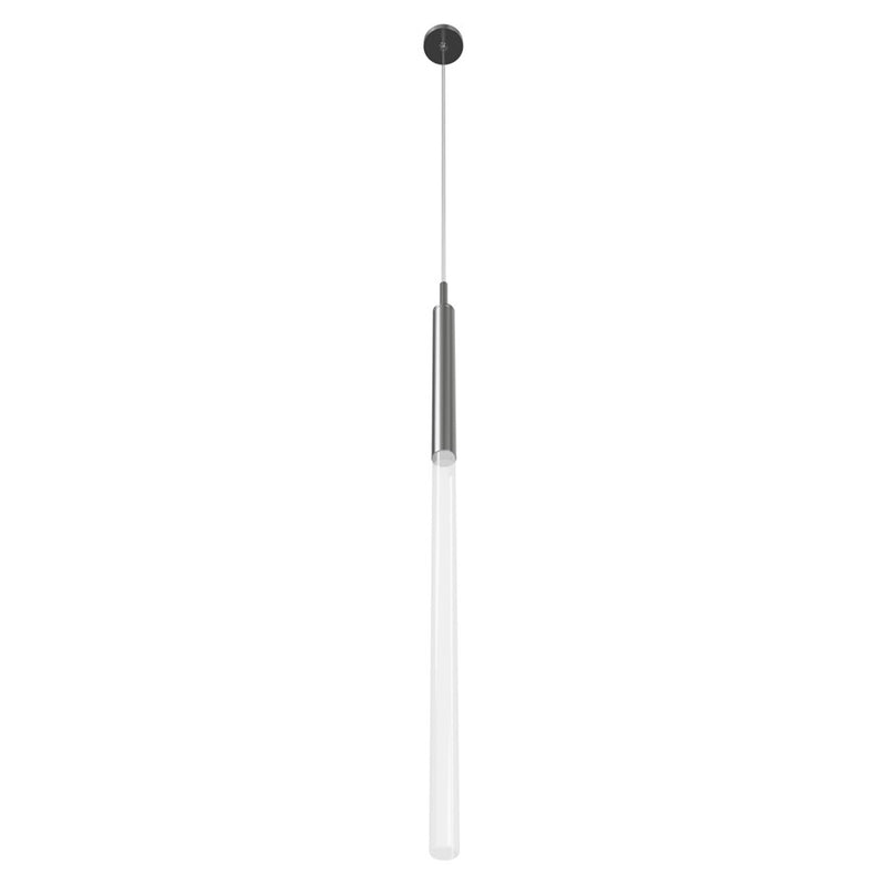 Avenue Lighting Main St. 1Lt 108" Frosted Glass Pendant, Nickel - HF2020-FR-PN