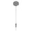 Avenue Lighting Main St. 1Lt 108" Frosted Glass Pendant, Nickel
