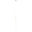 Avenue Lighting Main St. 1Lt 108" Snow Acyrlic Pendant, Brass