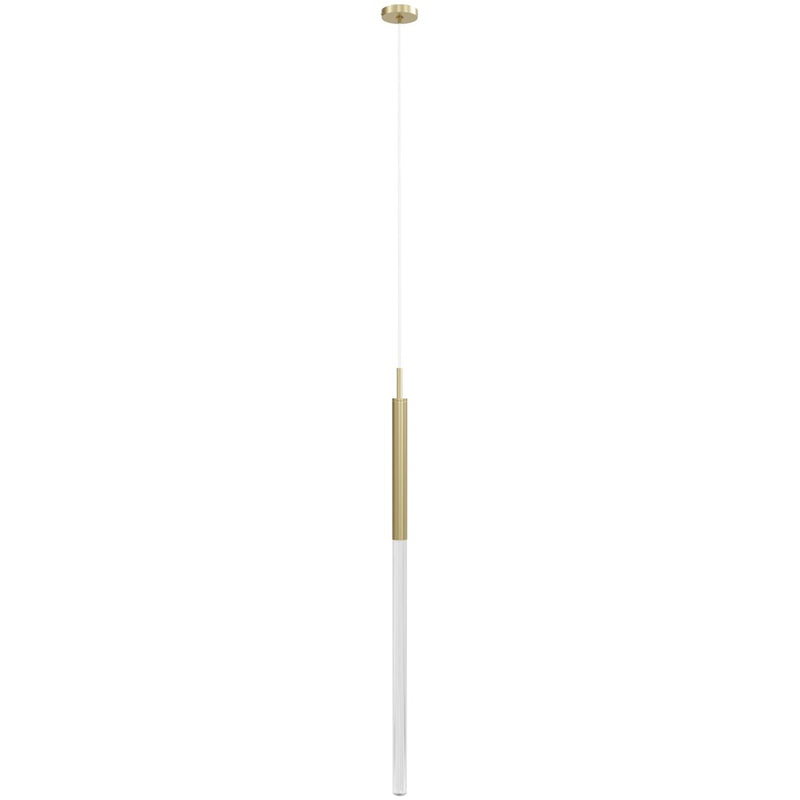 Avenue Lighting Main St. 1Lt 108" Snow Acyrlic Pendant, Brass - HF2020-SNW-BB