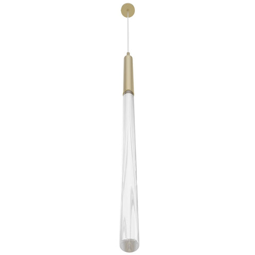 Avenue Lighting Main St. 1Lt 108" Snow Acyrlic Pendant, Brass