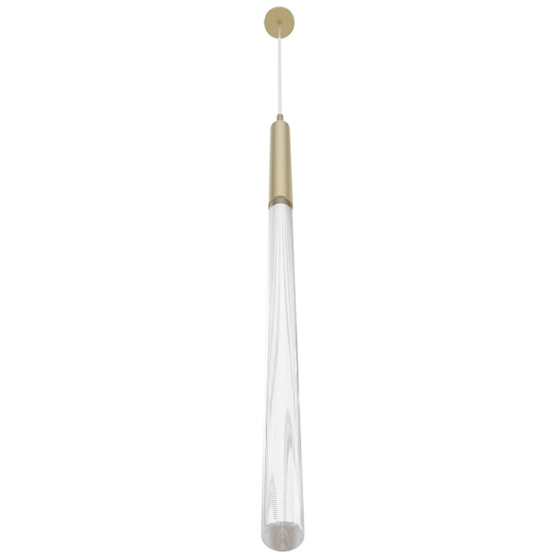Avenue Lighting Main St. 1Lt 108" Snow Acyrlic Pendant, Brass - HF2020-SNW-BB