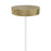 Avenue Lighting Main St. 1Lt 108" Snow Acyrlic Pendant, Brass