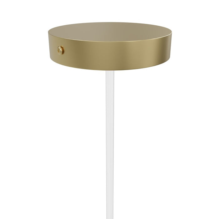 Avenue Lighting Main St. 1Lt 108" Snow Acyrlic Pendant, Brass