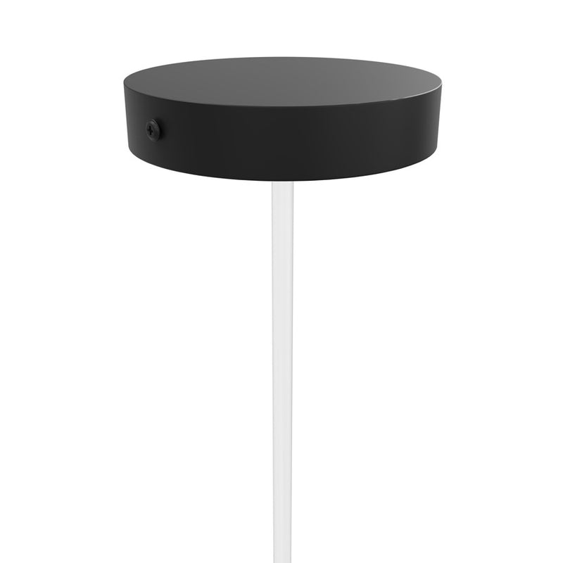 Avenue Lighting Main St. 1 Lt 108" Snow Acyrlic Pendant, Black - HF2020-SNW-BK
