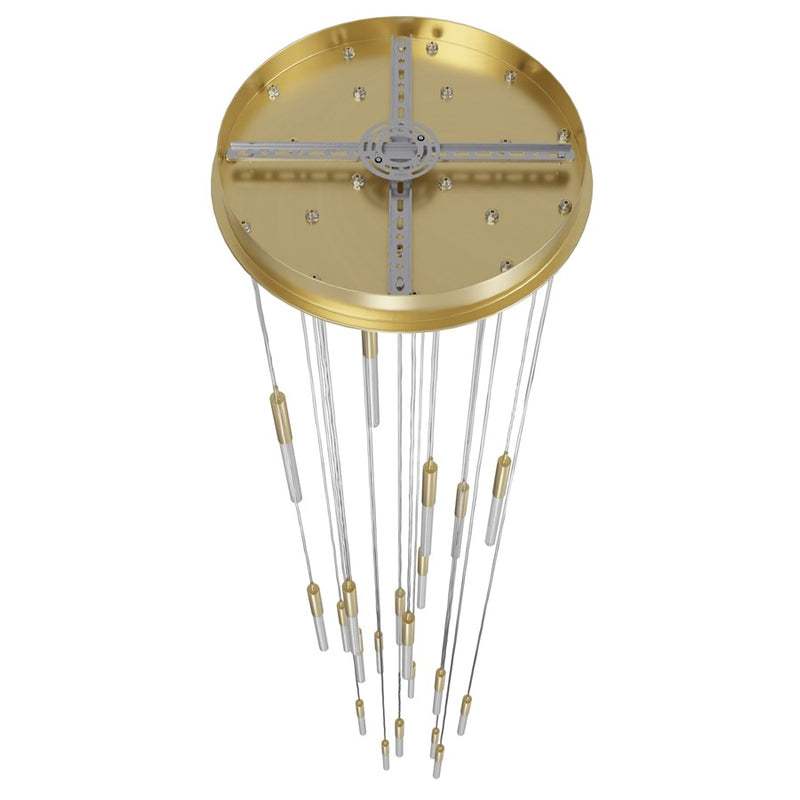Avenue Lighting Main St. 21Lt 158" Pendant/Multi Port, Brass