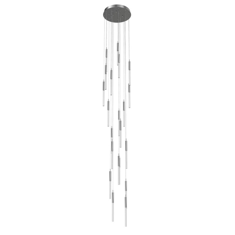 Avenue Lighting Main St. 21Lt 158" Pendant/Multi Port, Nickel - HF2021-BOA-PN