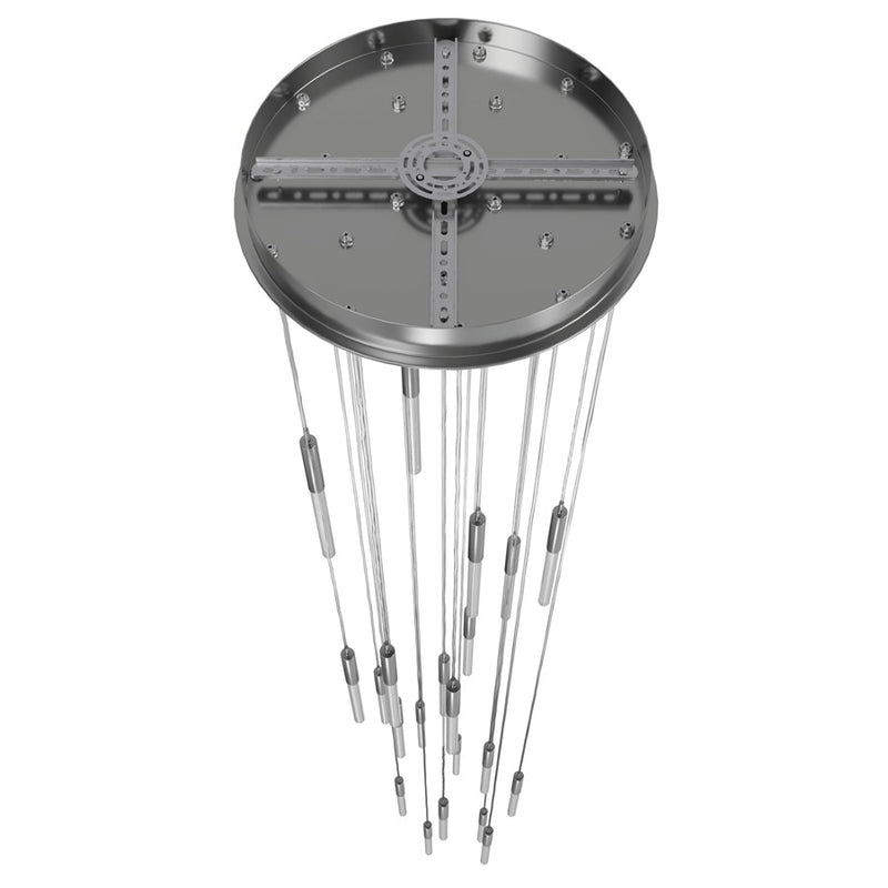 Avenue Lighting Main St. 21Lt 158" Pendant/Multi Port, Nickel - HF2021-BOA-PN