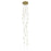 Avenue Lighting Main St. 21Lt 158" Frosted Glass Pendant, Brass