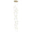 Avenue Lighting Main St. 21Lt 158" Snow Acyrlic Pendant, Brass