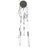 Avenue Lighting Main St. 21Lt 158" Snow Acyrlic Pendant, Nickel