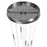 Avenue Lighting Main St. 21Lt 158" Snow Acyrlic Pendant, Nickel