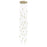 Avenue Lighting Main St. 31Lt 158" Frosted Glass Pendant, Brass