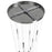 Avenue Lighting Main St. 31Lt 158" Snow Acyrlic Pendant, Nickel