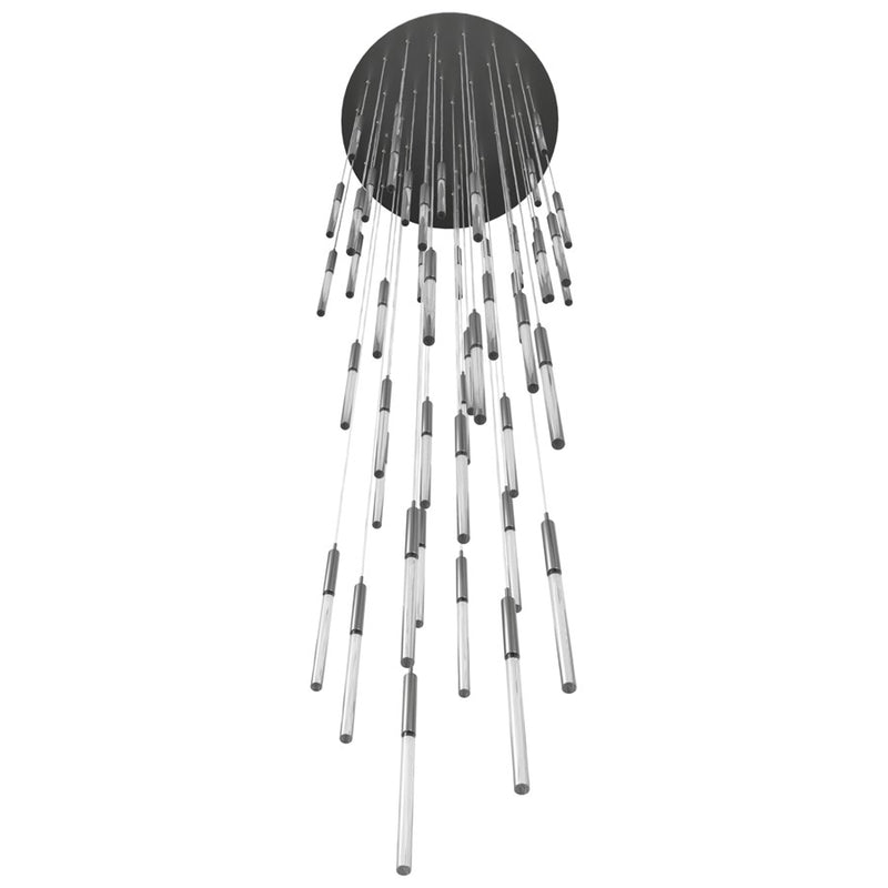 Avenue Lighting Main St. 51Lt 158" Snow Acyrlic Pendant, Nickel - HF2051-SNW-PN