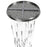 Avenue Lighting Main St. 51Lt 158" Snow Acyrlic Pendant, Nickel