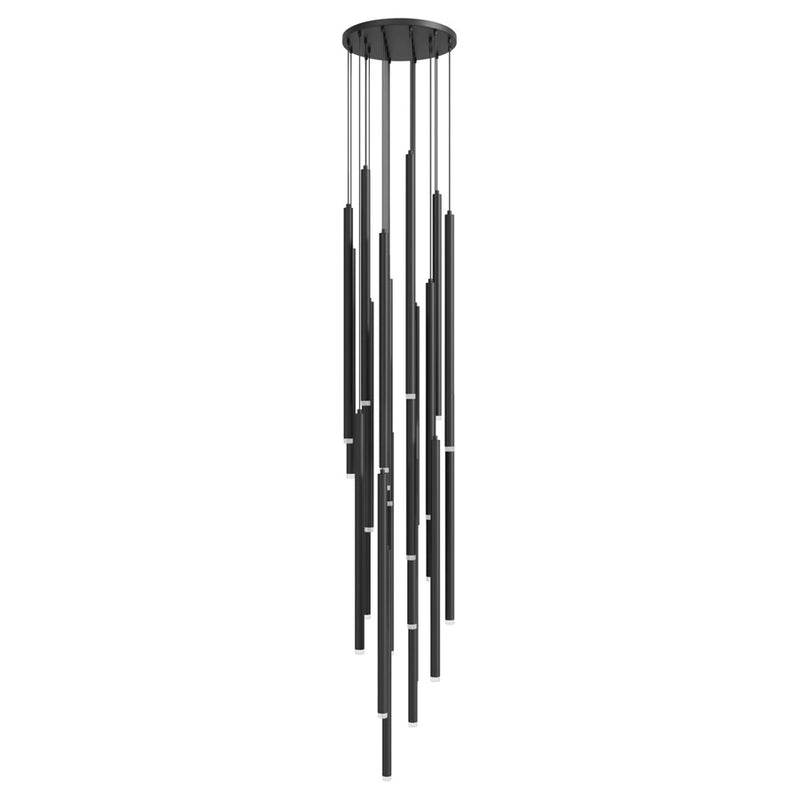 Avenue Lighting Filmore Ave. 25Lt 210" Pendant/Multi Port , Black - HF2800-BLK