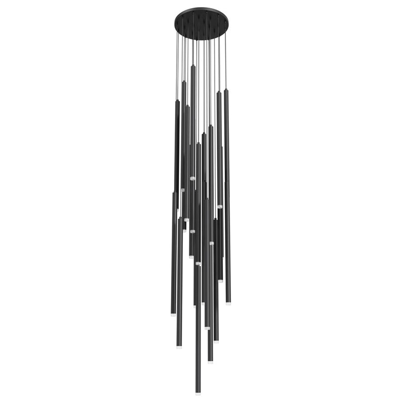 Avenue Lighting Filmore Ave. 25Lt 210" Pendant/Multi Port , Black - HF2800-BLK