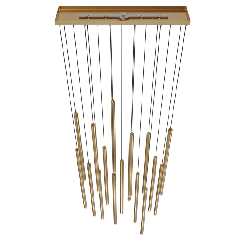 Avenue Lighting Filmore Ave. 17Lt 215" Pendant/Multi Port , Brass - HF2802-AB