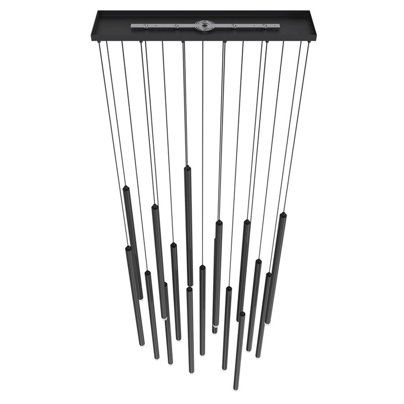Avenue Lighting Filmore Ave. 17Lt 215" Pendant/Multi Port , Black - HF2802-BLK