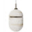 Avenue Lighting Sedona 1Lt 6" Pendant, Alabaster/Brass/White