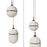 Avenue Lighting Sedona 5Lt 10" Pendant, Alabaster/Brass/White
