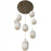 Avenue Lighting Sedona 9Lt 10" Pendant, Alabaster/Brass/White