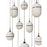 Avenue Lighting Sedona 13Lt 10" Pendant, Alabaster/Brass/White