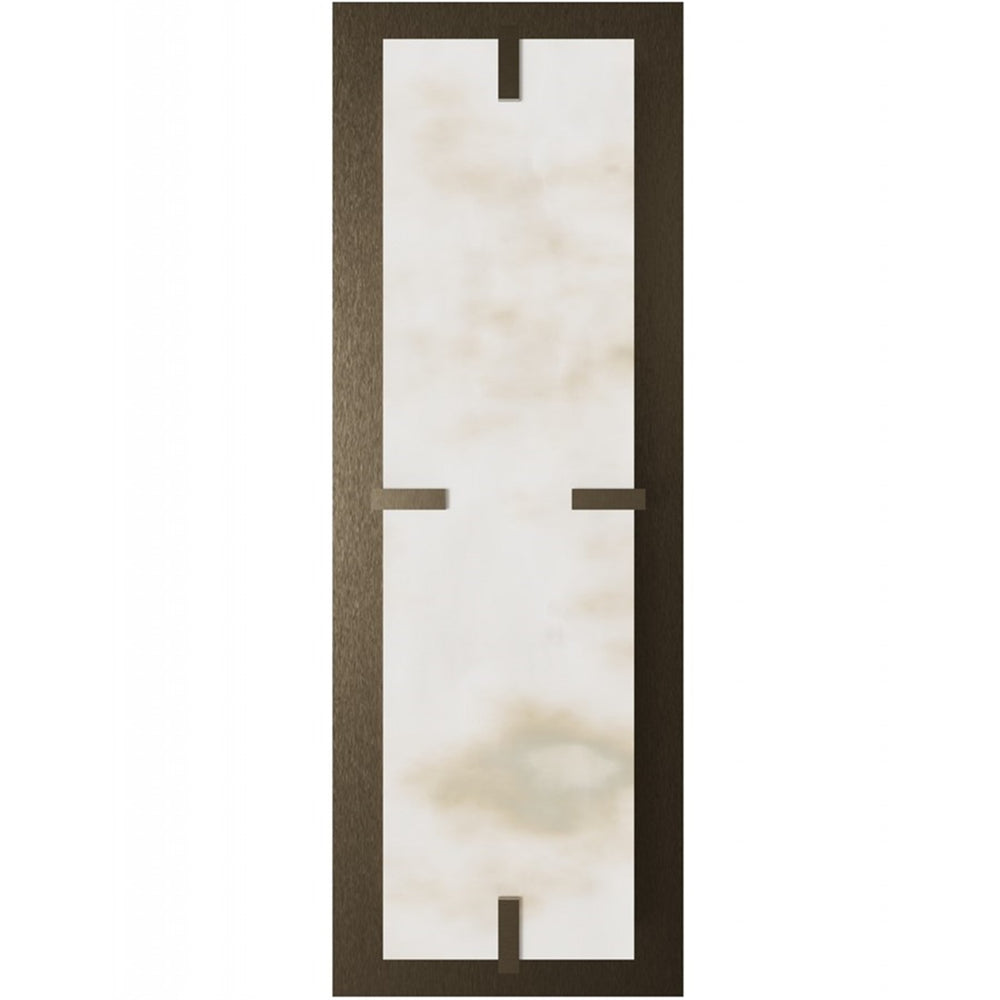 Avenue Lighting Sedona 1Lt 20" Wall Sconce, Alabaster/Brass/White