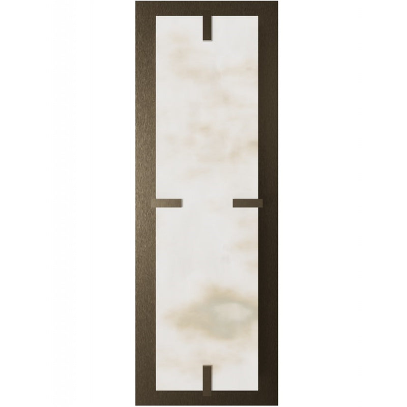 Avenue Lighting Sedona 1Lt 20" Wall Sconce, Alabaster/Brass/White - HF2920-AB