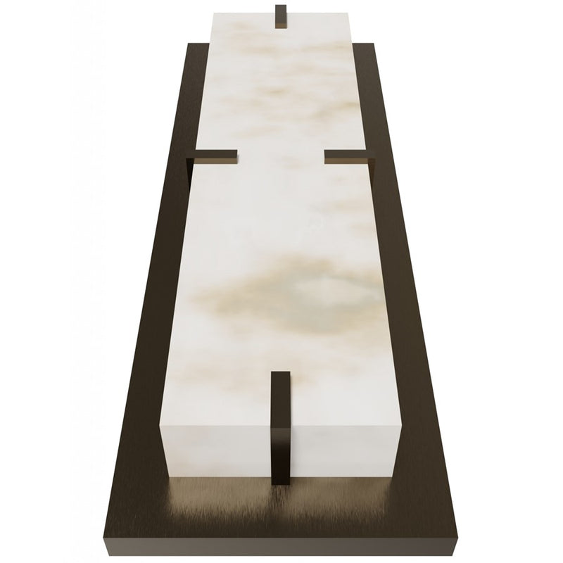 Avenue Lighting Sedona 1Lt 20" Wall Sconce, Alabaster/Brass/White - HF2920-AB