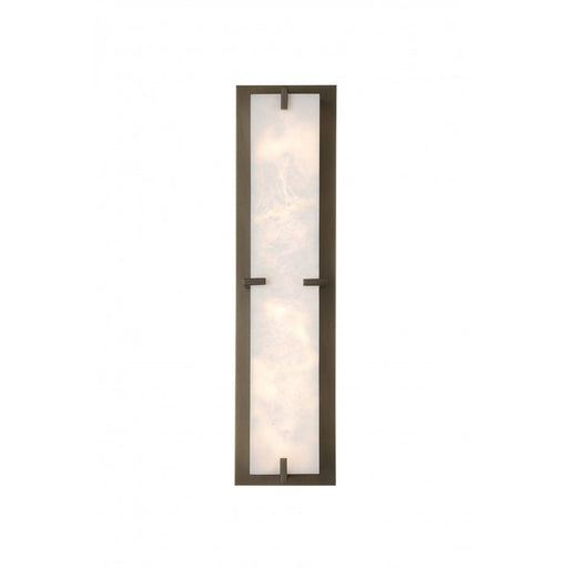 Avenue Lighting Sedona 2Lt 28" Wall Sconce, Alabaster/Brass/White