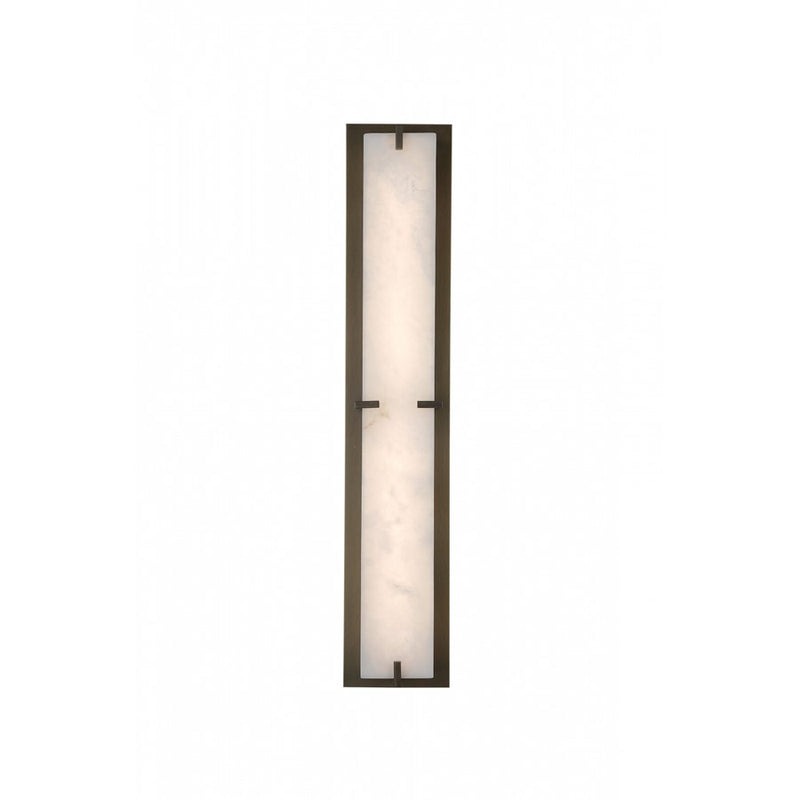 Avenue Lighting Sedona 2Lt 38" Wall Sconce, Alabaster/Brass/White - HF2940-AB