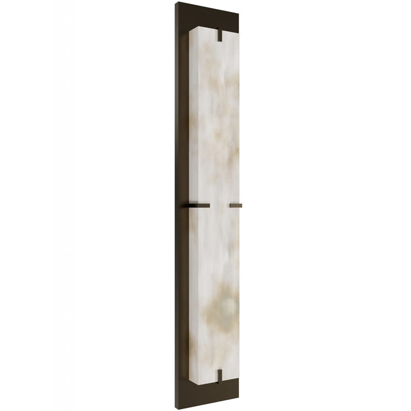 Avenue Lighting Sedona 2Lt 38" Wall Sconce, Alabaster/Brass/White - HF2940-AB