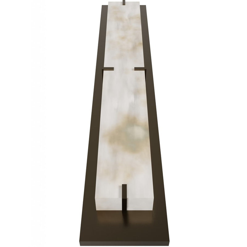 Avenue Lighting Sedona 2Lt 38" Wall Sconce, Alabaster/Brass/White - HF2940-AB