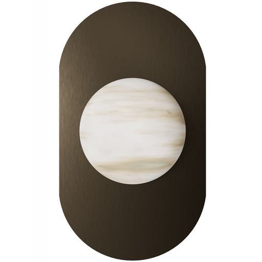 Avenue Lighting Sedona 1Lt 12" Wall Sconce, Alabaster/Brass/White