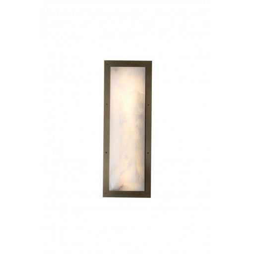 Avenue Lighting Sedona 1 Light 20" Wall Sconce, Alabster/Aged Brass