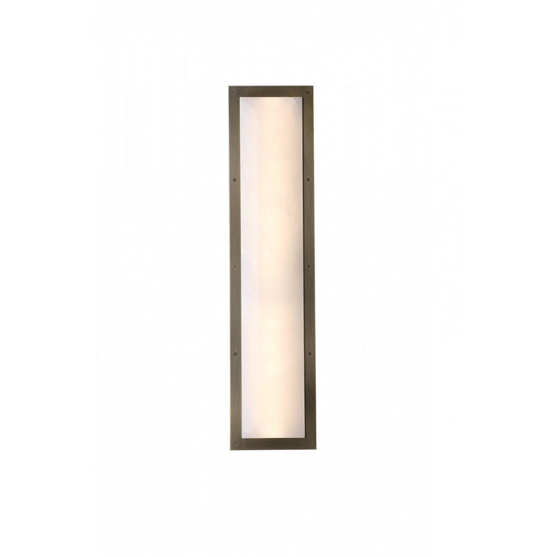 Avenue Lighting Sedona 1Lt 30" Wall Sconce, Alabaster/Brass/White - HF2961-AB