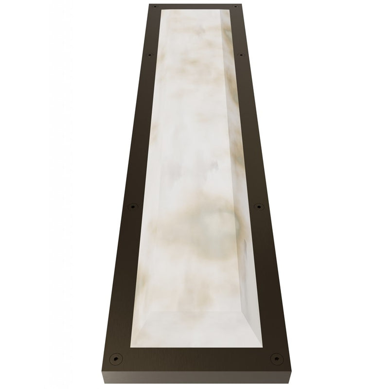 Avenue Lighting Sedona 1Lt 30" Wall Sconce, Alabaster/Brass/White - HF2961-AB