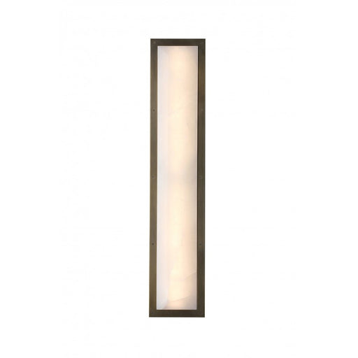 Avenue Lighting Sedona 2Lt 36" Wall Sconce, Alabaster/Brass/White