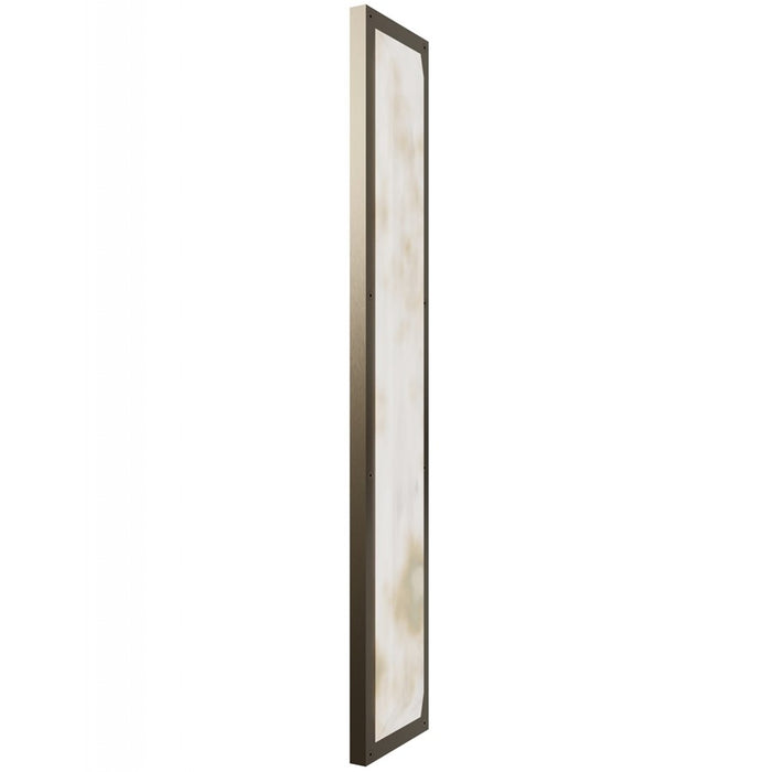 Avenue Lighting Sedona 2Lt 36" Wall Sconce, Alabaster/Brass/White