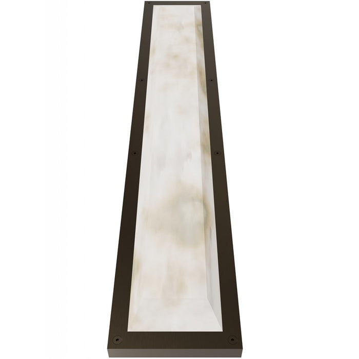 Avenue Lighting Sedona 2Lt 36" Wall Sconce, Alabaster/Brass/White