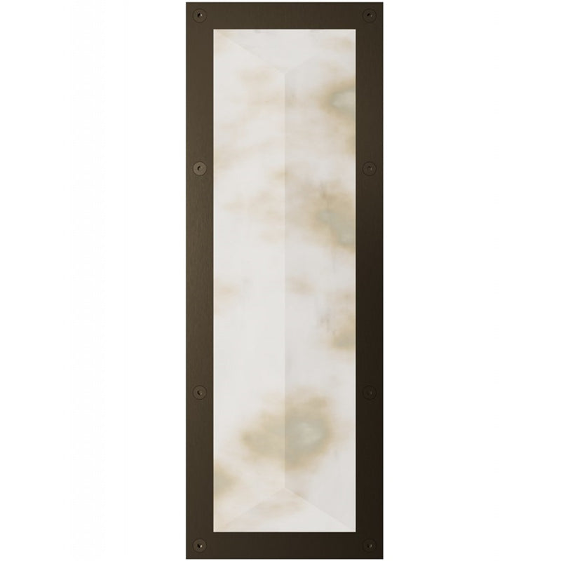 Avenue Lighting Sedona 1Lt 20" Beveled Sconce, Alabaster/Brass/White - HF2970-AB