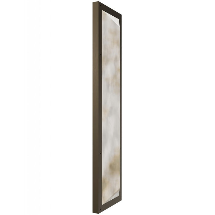 Avenue Lighting Sedona 1Lt 30" Beveled Sconce, Alabaster/Brass/White