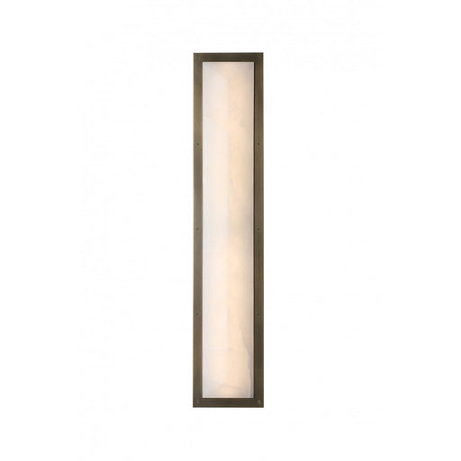 Avenue Lighting Sedona 1Lt 36" Wall Sconce, Alabaster/Brass/White