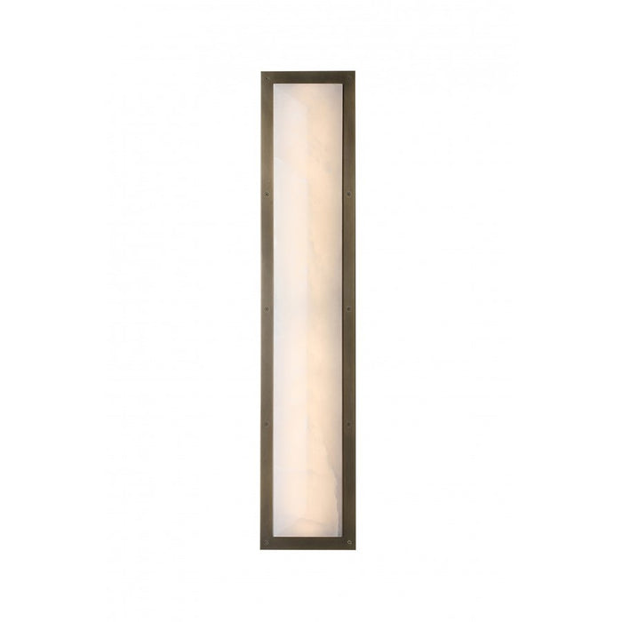 Avenue Lighting Sedona 1Lt 36" Wall Sconce, Alabaster/Brass/White